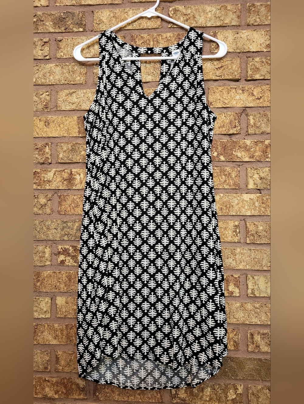 Old Navy Sleeveless V Neck Keyhole Dress Size Medium Stretch
